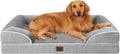 Luxurious Grey Orthopedic Dog Bed for Extra Large Dogs - Waterproof Memory Foam with Supportive Sides and Non-Slip Base - Perfect Comfort for Your Beloved Pet